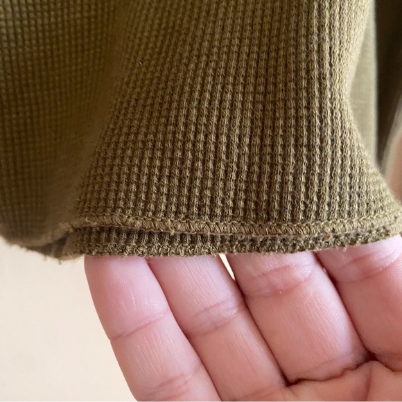 Mate The Label Woman Size L Long Sleeve Cropped Crew Neck Thermal Shirt Organic - Picture 9 of 14